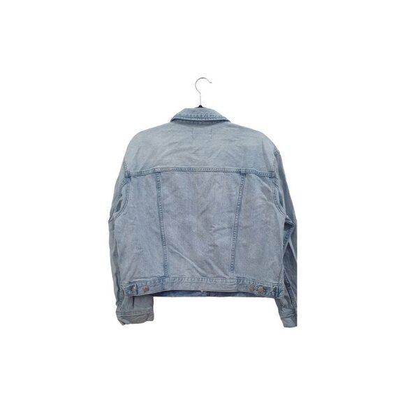 Madewell Oversized Jean Jacket in Junction Wash: Distressed Edition. Size XL - Picture 7 of 11